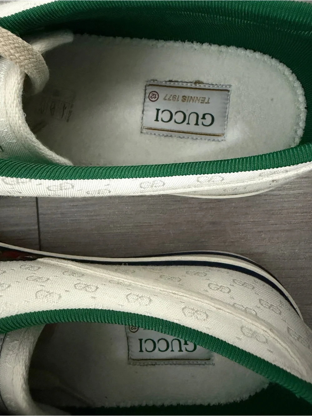 GUCCI Tennis 1977 'White Mini GG' MEN SIZE 13